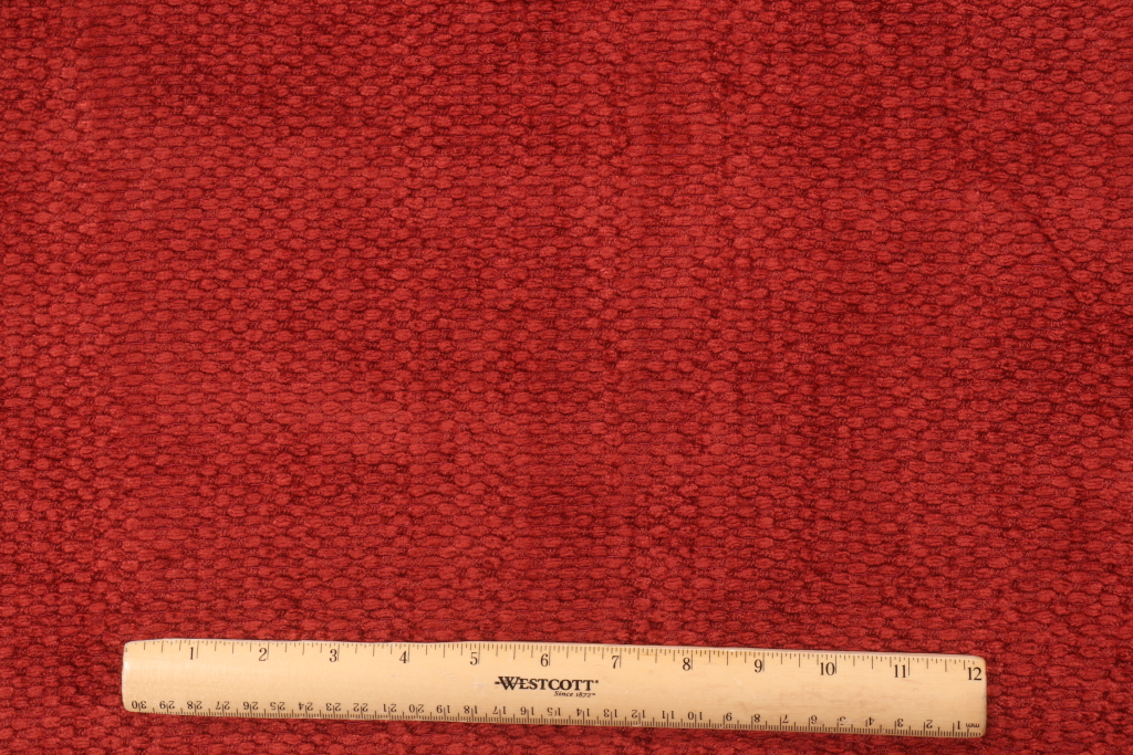 Yards Robert Allen Hobnail Chenille Upholstery Fabric In Cinnabar