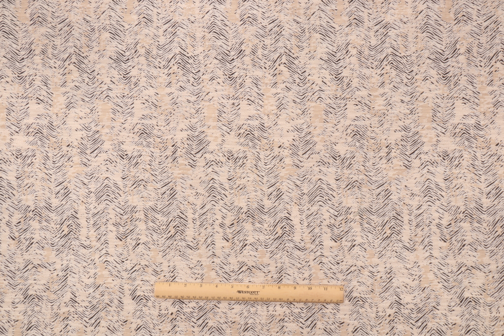 Sample Of Hamilton Delavan Woven Chenille Upholstery Fabric In Jet