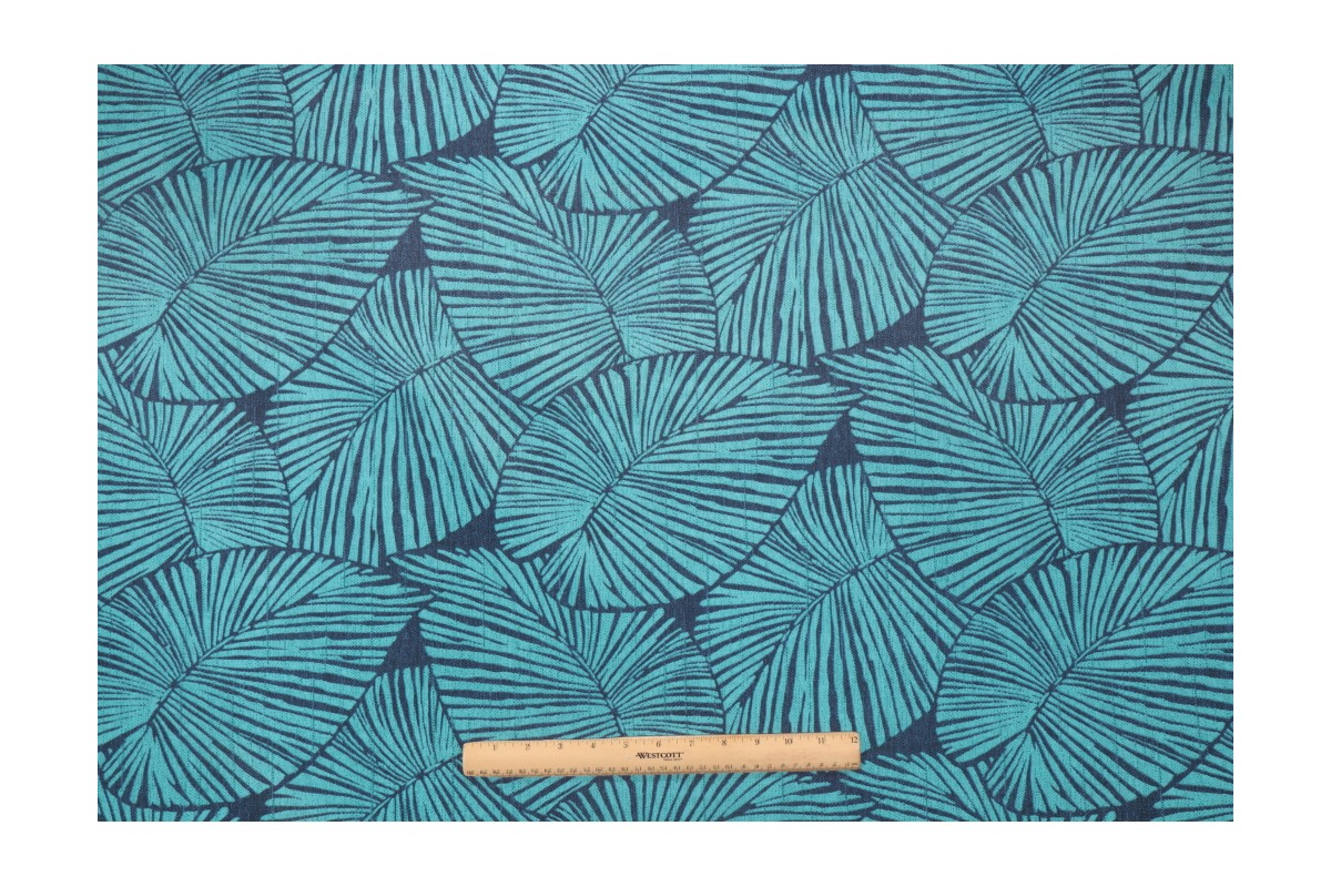 Richloom Solarium Talia Printed Polyester Outdoor Fabric In Caribe