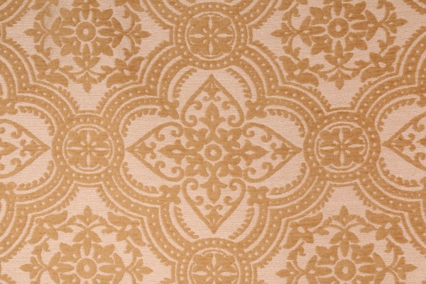 Barrow M Chenille Damask Upholstery Fabric In Gild