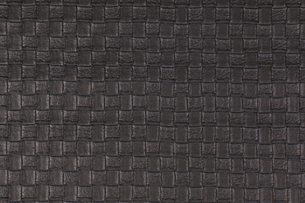 1.2 Yards Embossed Vinyl Upholstery Fabric in Black