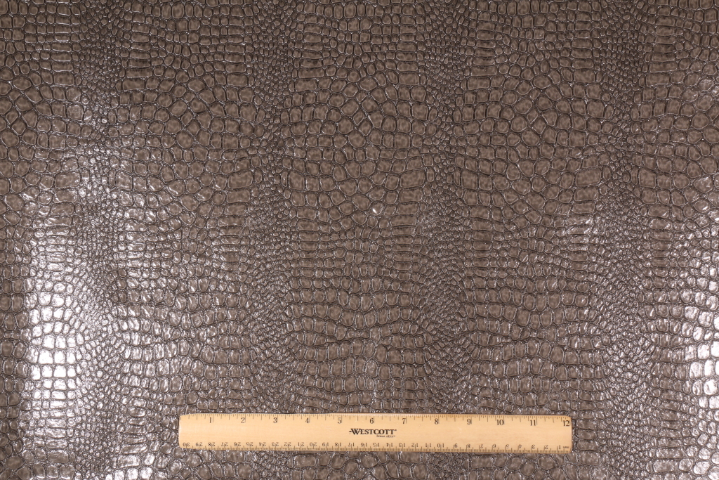 Richloom Kooba Embossed Vinyl Upholstery Fabric in Graphite