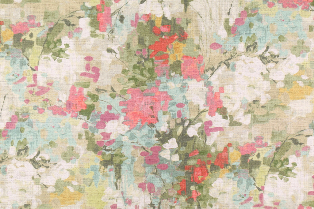 Mill Creek Frolicking - Superial Printed Textured Cotton Drapery Fabric ...