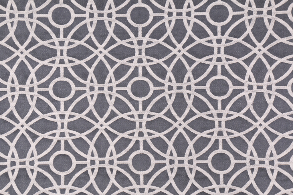4.2 Yards Vision Cathedral Damask Upholstery Fabric in Denim