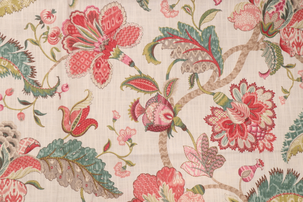 3.5 Yards Kaufmann Finders Keepers Printed Cotton Drapery Fabric in ...