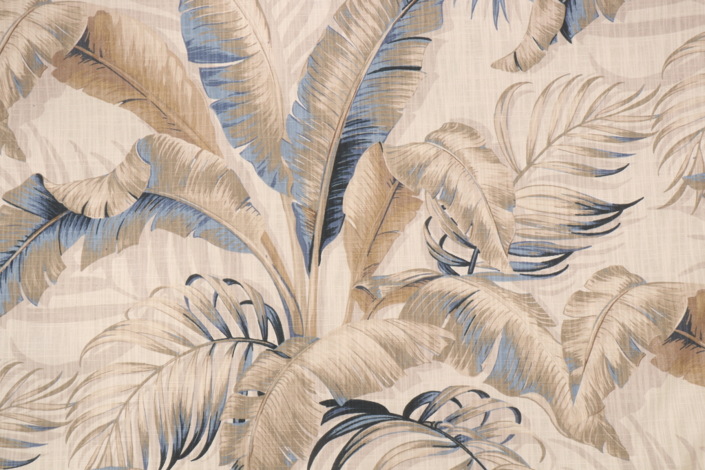 3 Yards Tommy Bahama Palmiers Printed Cotton Drapery Fabric in Ripetide
