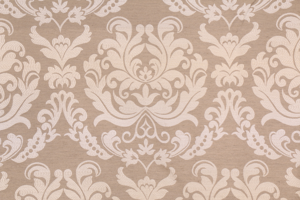 Click for 2.1 Yards Damask Upholstery Fabric in Natural Damask Upholstery Fabric in Natural