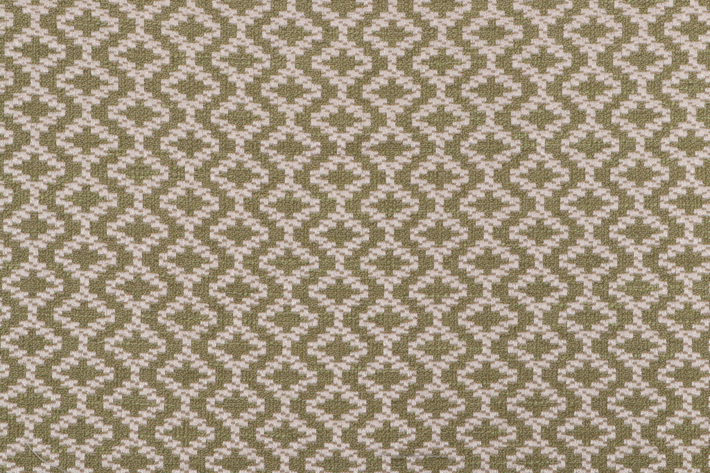 3.5 Yards Vision Fabrics Southwest Diamond Woven Upholstery Fabric in Moss