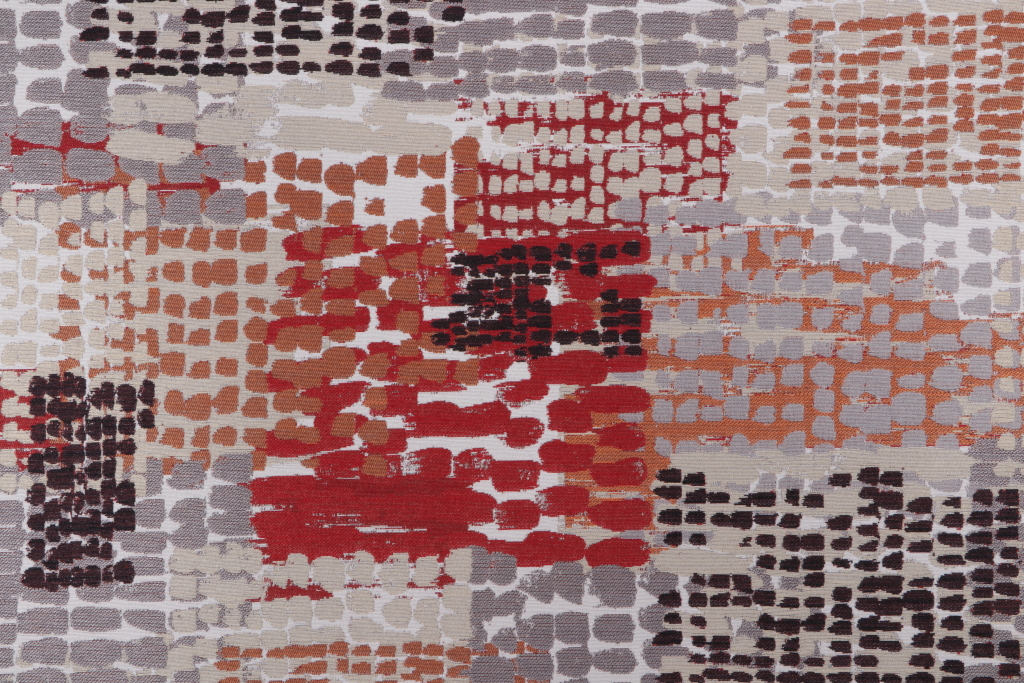 9.38 Yards Vision Fabrics Quest Tapestry Upholstery Fabric in Cinder