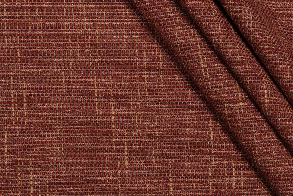 Sample of Mill Creek Hapuna Woven Upholstery Fabric in Russet