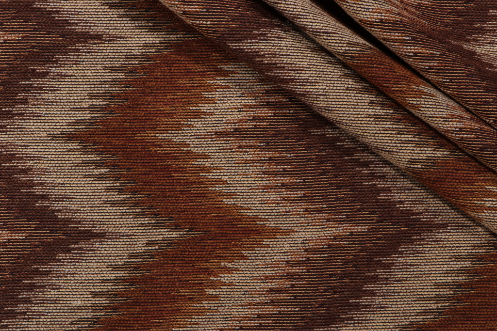 .88 Yards Gilroy Flame Tapestry Upholstery Fabric in Walnut Grove