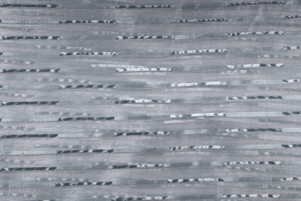 3.13 Yards Windsor Sheer Stripe Drapery in White/Sky 116 Wide