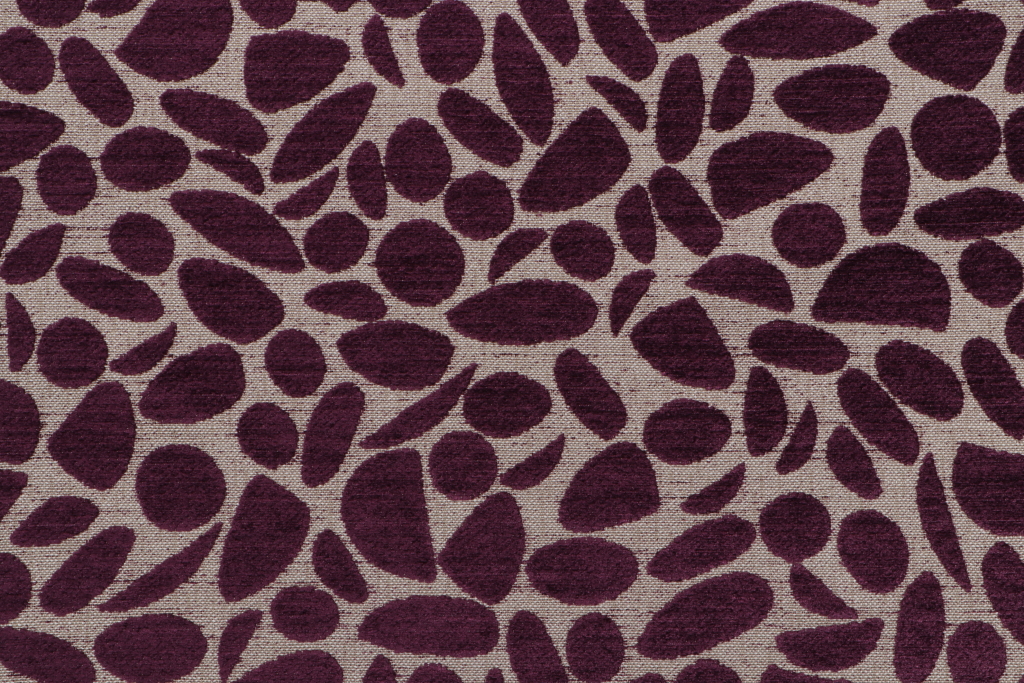 1.38 Yards Lucy Woven Chenille Upholstery Fabric in Wine
