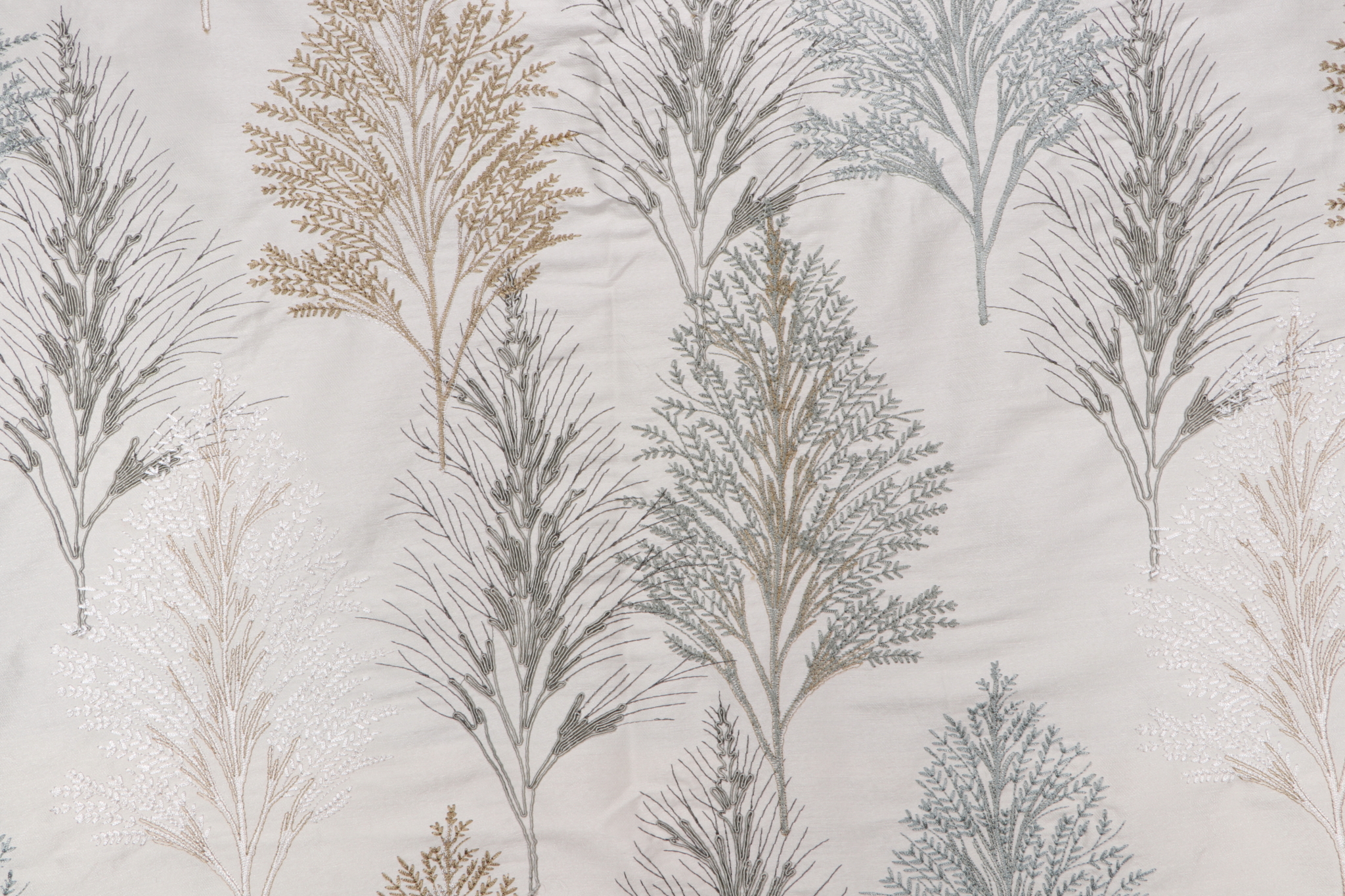 1.5 Yards Dustan Embroidered Drapery Fabric in Mist