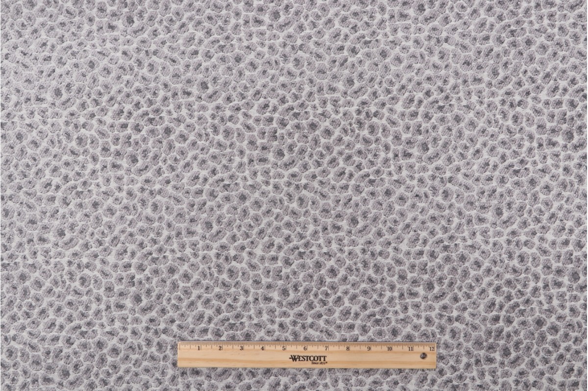 Sample of Golding Spots Woven Chenille Upholstery Fabric in Grey