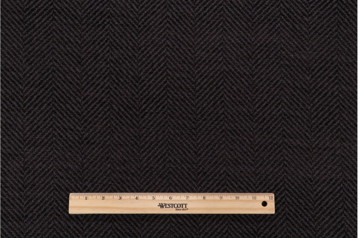 8.5 Yards Howell Woven Chenille Upholstery Fabric in Char