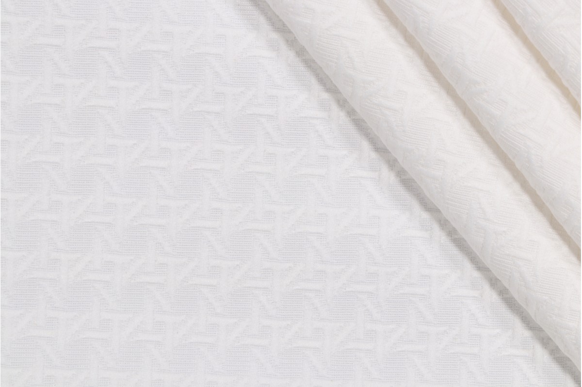 11.38 Yards PK Lifestyles Wickerwork Matelasse Upholstery Fabricin Snow