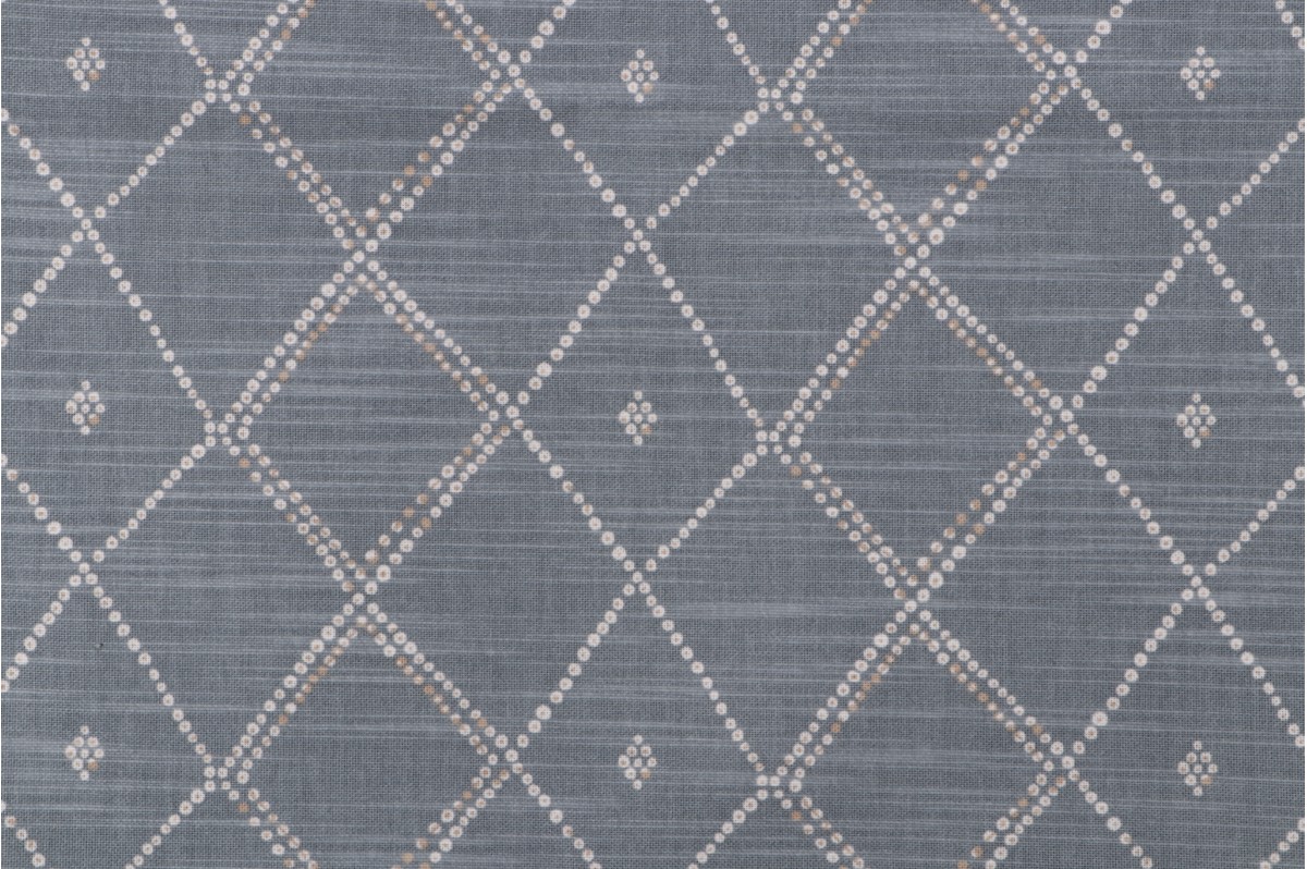 3.63 Yards Richloom Mitra Printed Drapery Fabric in Zinc