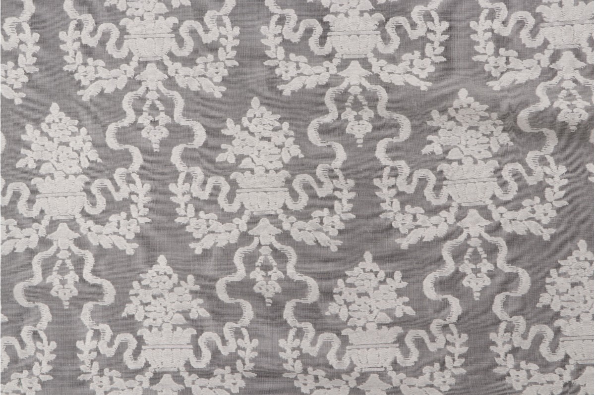 8.63 Yards Scalamandre Urn & Trellis Sheer Lace Drapery Fabric