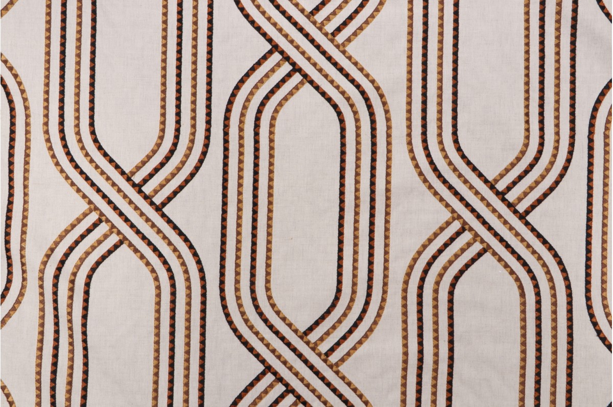 P Kaufmann Hourglass Embroidered Drapery Fabric in Agate 74.95 per yard