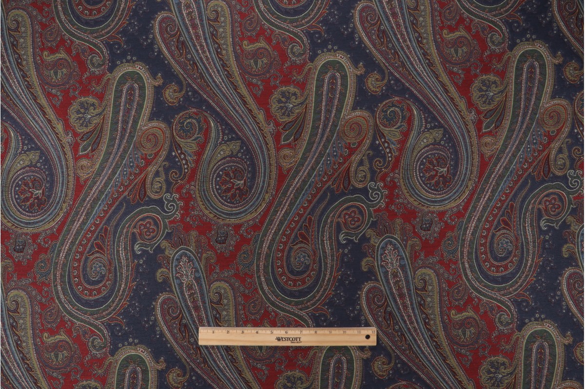 P Kaufmann Kashmir Tapestry Upholstery Fabric in Heritage