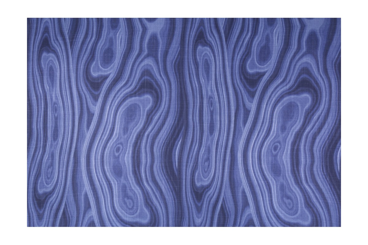 Robert Allen Malakos Printed Cotton Drapery Fabric in Ultramarine