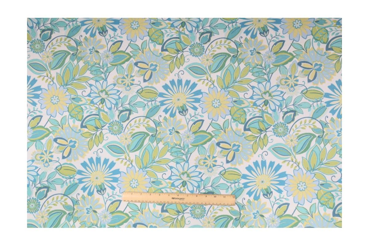 Mill Creek Musgrave Printed Polyester Outdoor Fabric in Lilypad