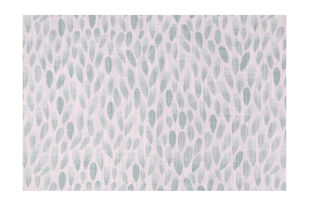 Premier Prints Lotus Printed Slub Cotton Canvas Drapery Fabric in Waterbury