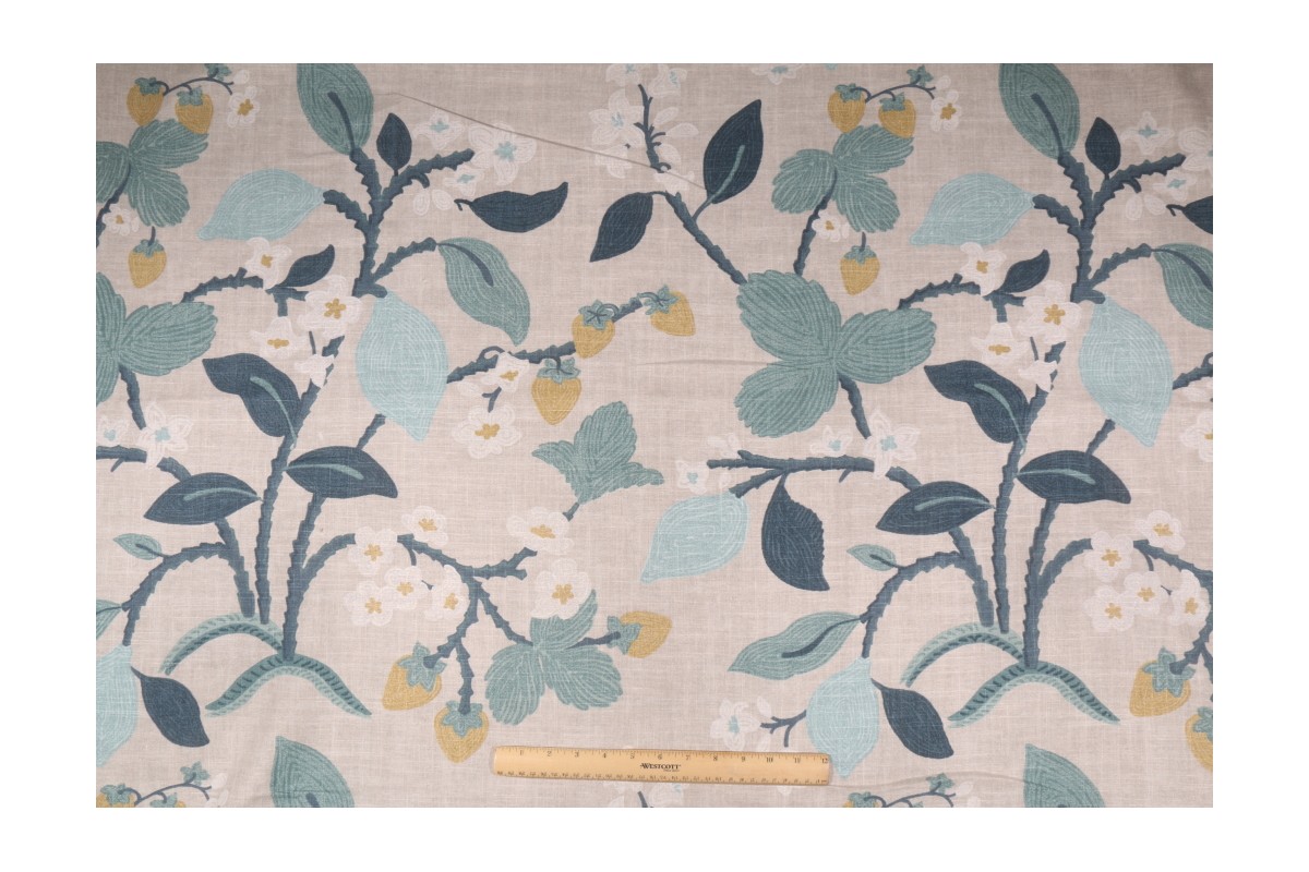 Robert Allen Madcap Cottage Crewel Summer Printed Linen Blend Drapery