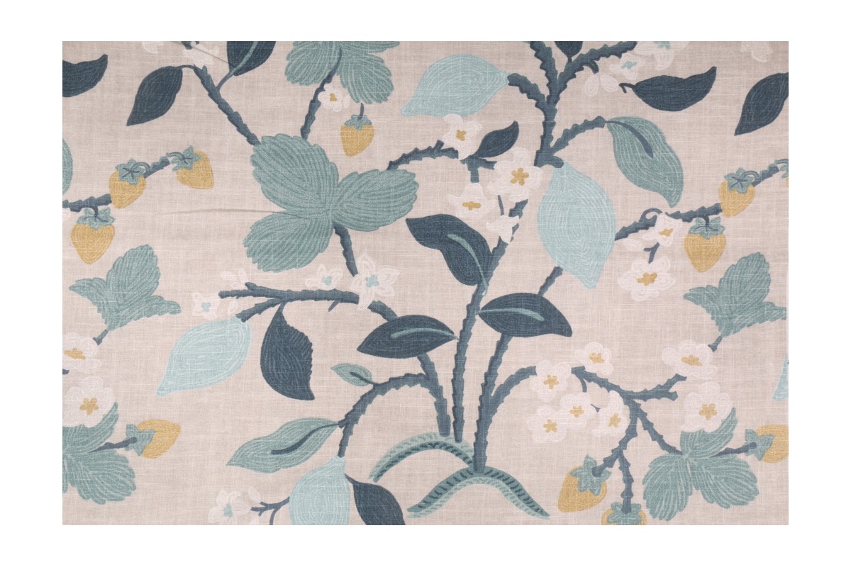 Robert Allen Madcap Cottage Crewel Summer Printed Linen Blend Drapery