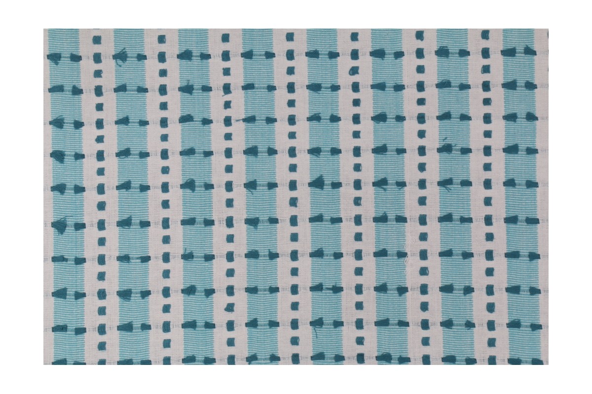 14 Yards Onyx Age Dolly Woven Decorator Fabric in Aqua