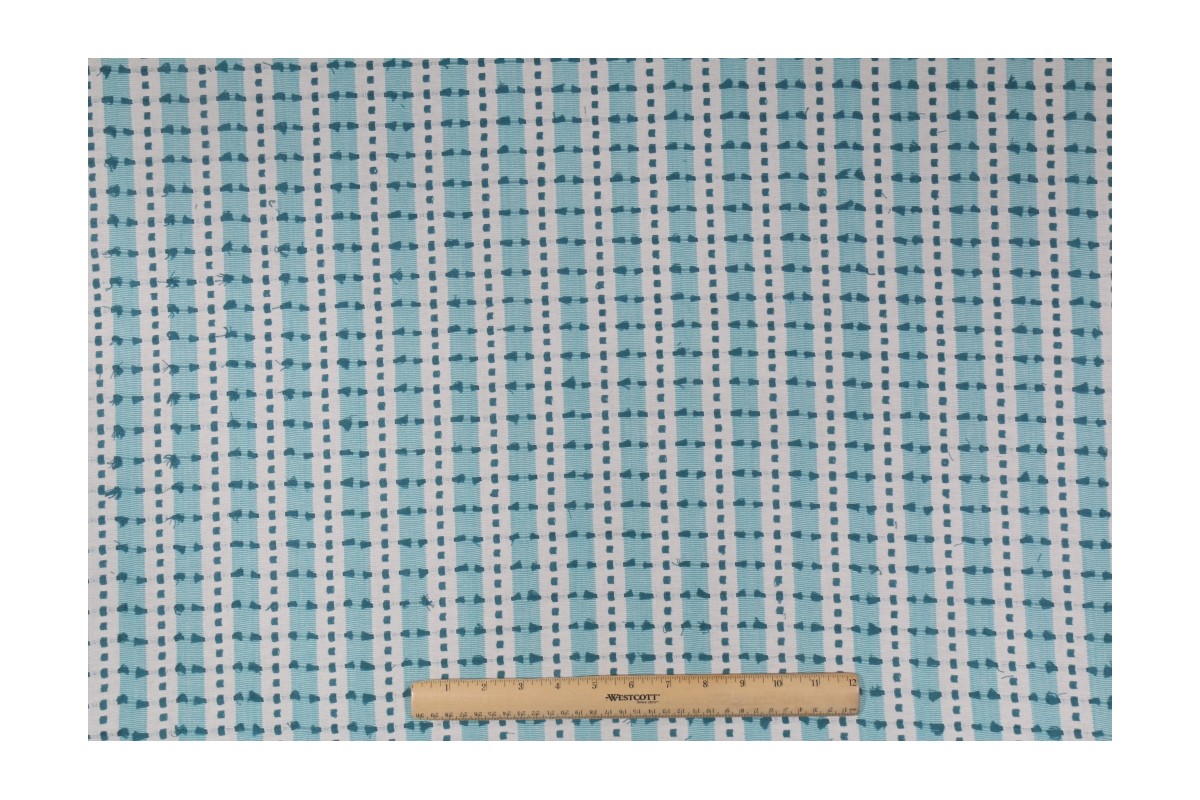 14 Yards Onyx Age Dolly Woven Decorator Fabric in Aqua