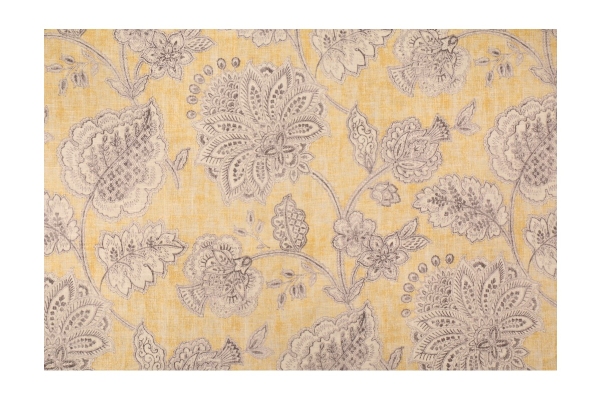 Tommy Bahama Tahitian Dream Printed Linen Blend Drapery Fabric in Sunsplash