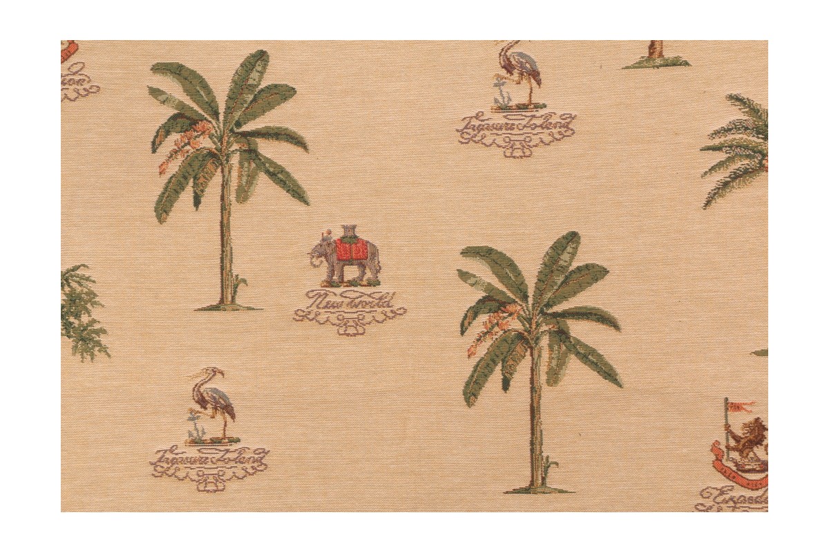 1.38 Yards Robert Allen Tropical Island Tapestry Upholstery Fabric in