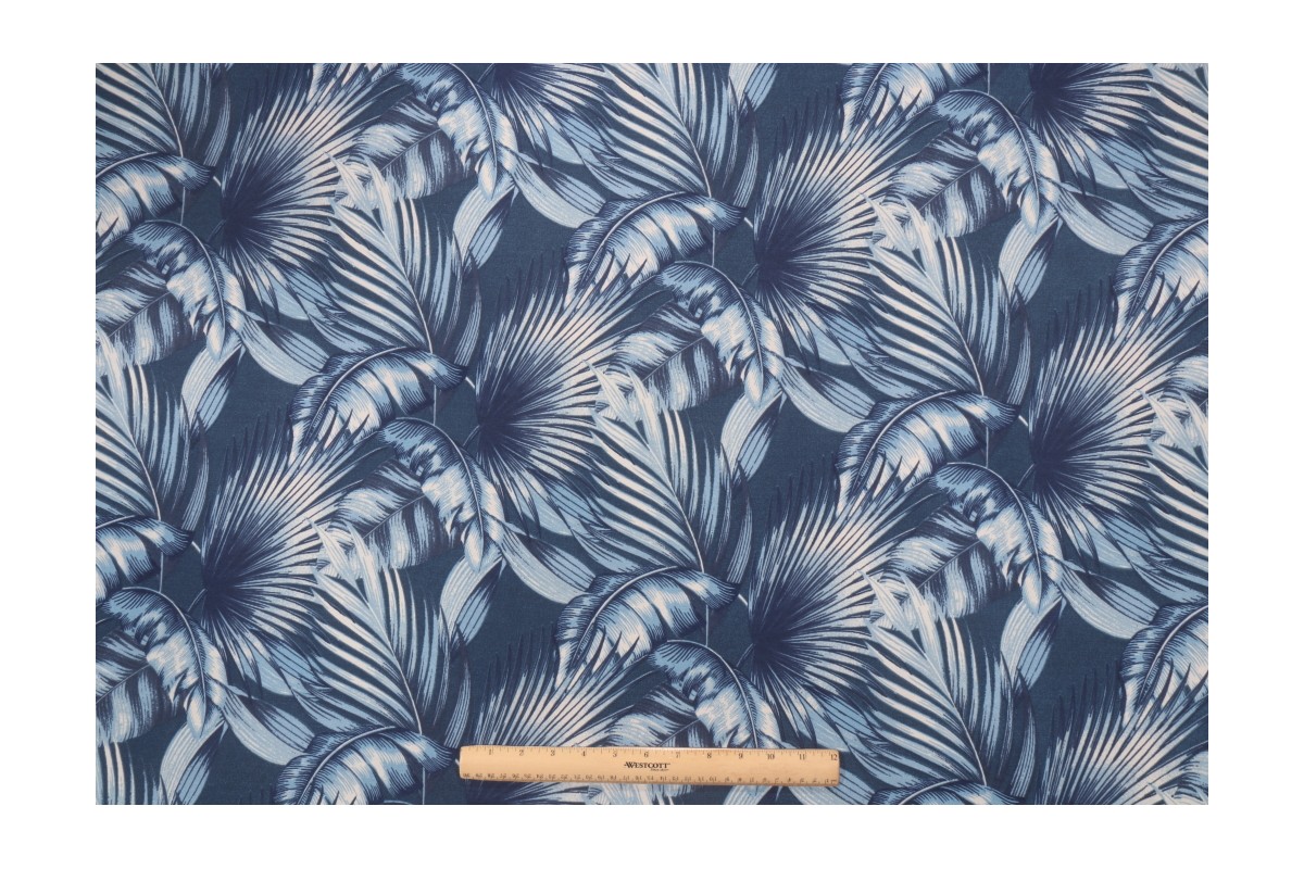 Tommy Bahama San Juan Printed Polyester Outdoor Fabric in Navy