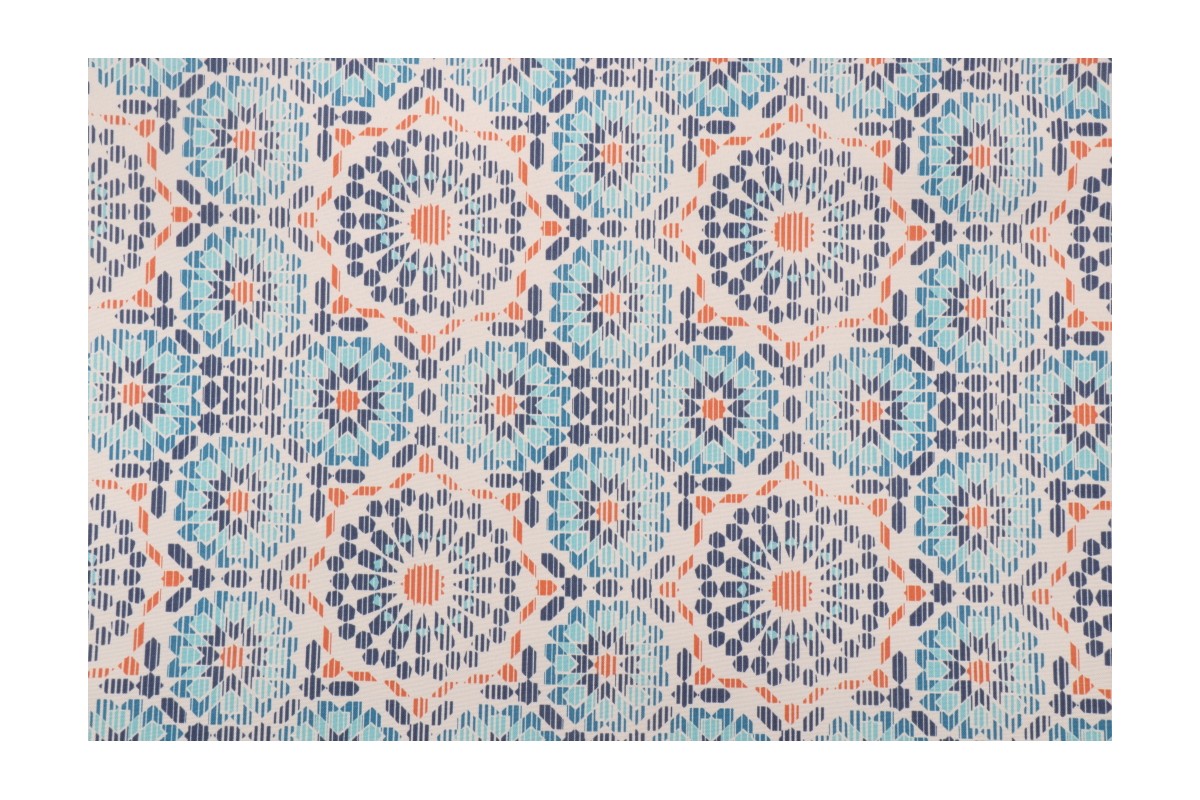 12 Yards Tommy Bahama Manele Bay Printed Polyester Outdoor Fabric in Carib