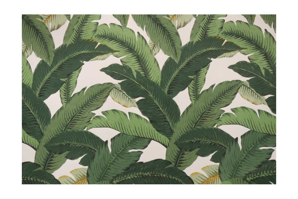 Tommy Bahama Swaying Palms Printed Polyester Outdoor Fabric in Aloe