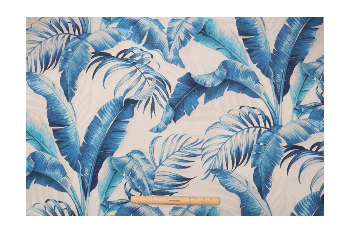 Tommy Bahama Palmiers Printed Polyester Outdoor Fabric in Caribe