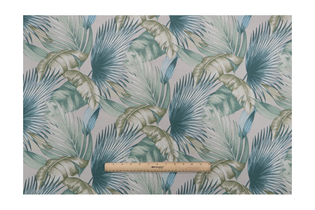 Tommy Bahama San Juan Printed Polyester Outdoor Fabric in Aloe