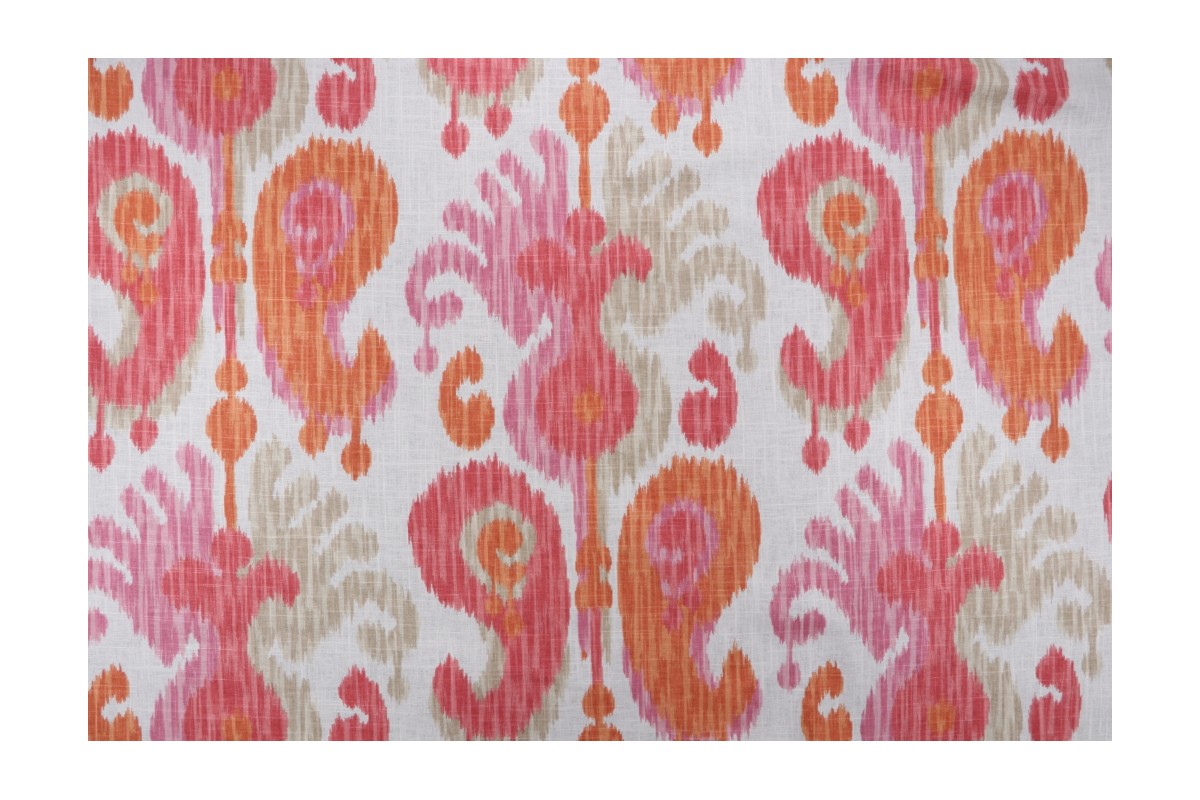 Kaufmann Salma Printed Linen Blend Drapery Fabric in Sunshine