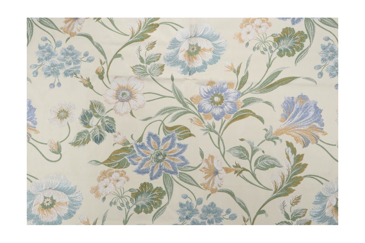 .88 Yards Versace Tapestry Upholstery Fabric in Blue/Yellow