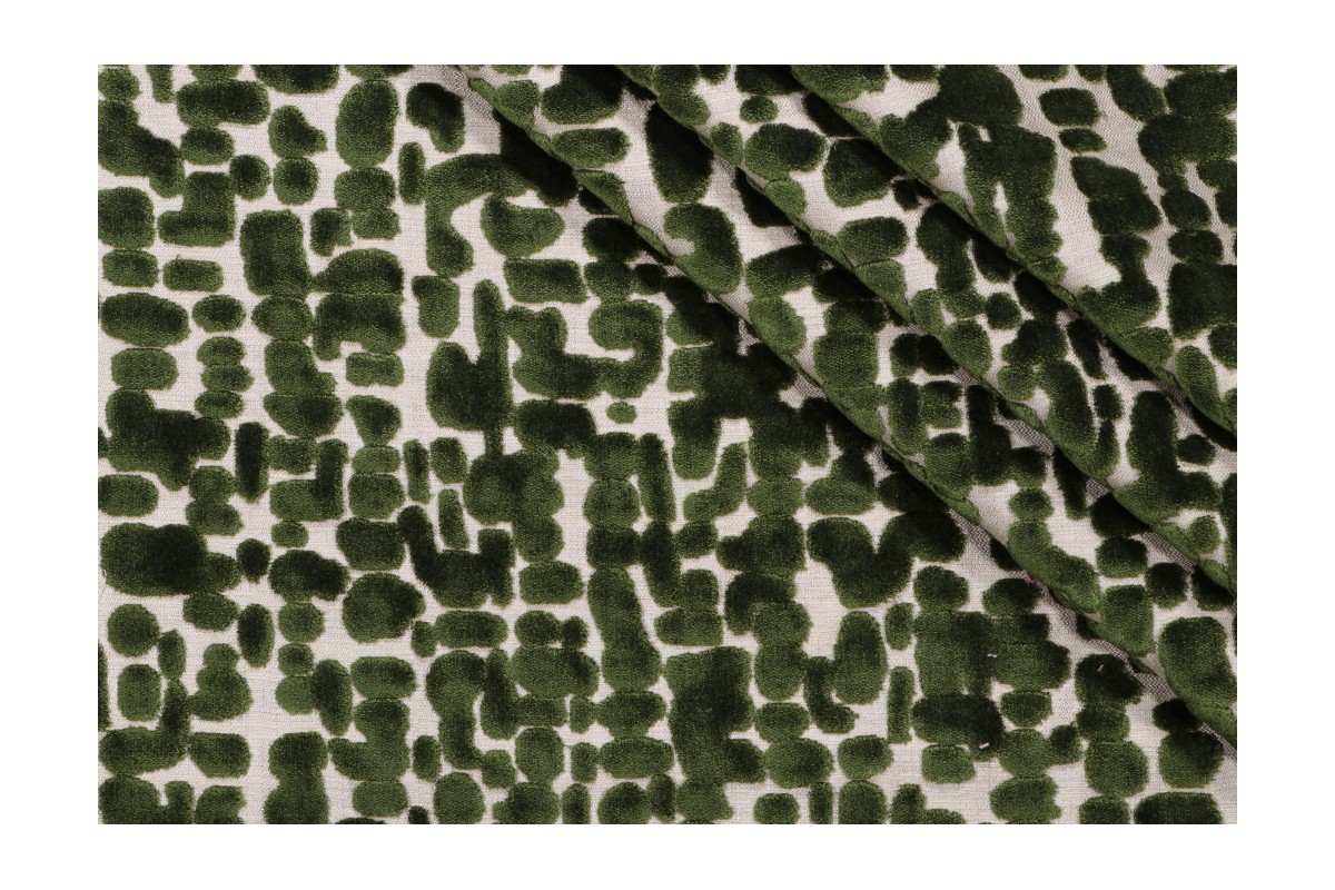 Hamilton Asher Velvet Upholstery Fabric in Emerald