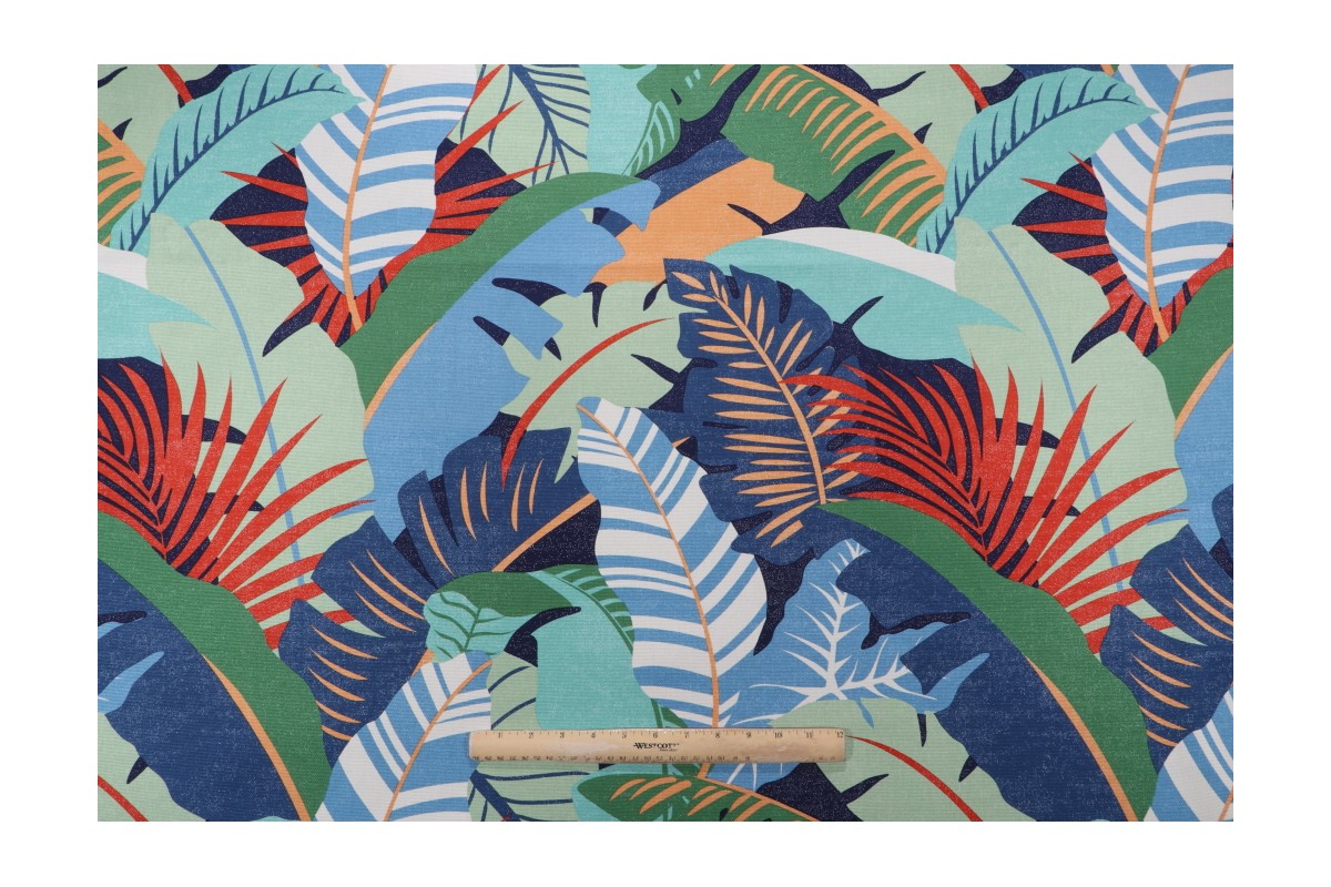 Tommy Bahama Palma Linda Printed Cotton Drapery Fabric in Mangrove
