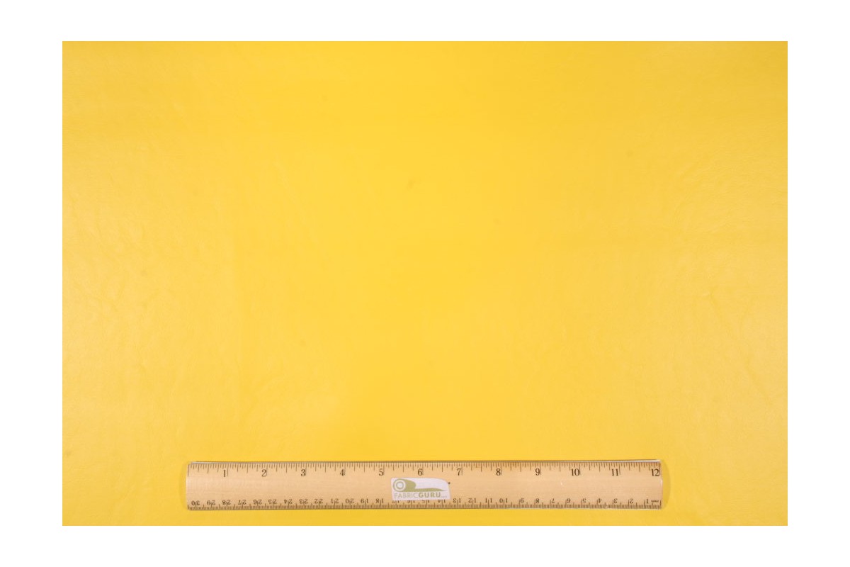 1.5 Yards Marine Grade Vinyl Outdoor Upholstery Fabric in Yellow