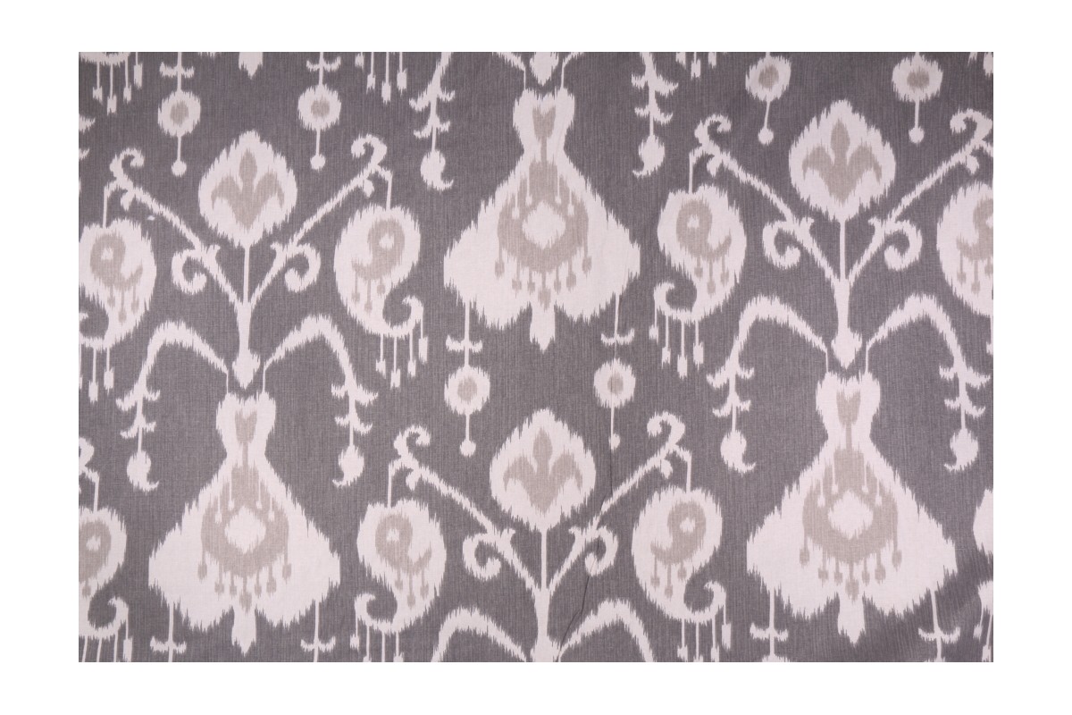 Magnolia Home Java Printed Cotton Drapery Fabric in Pewter