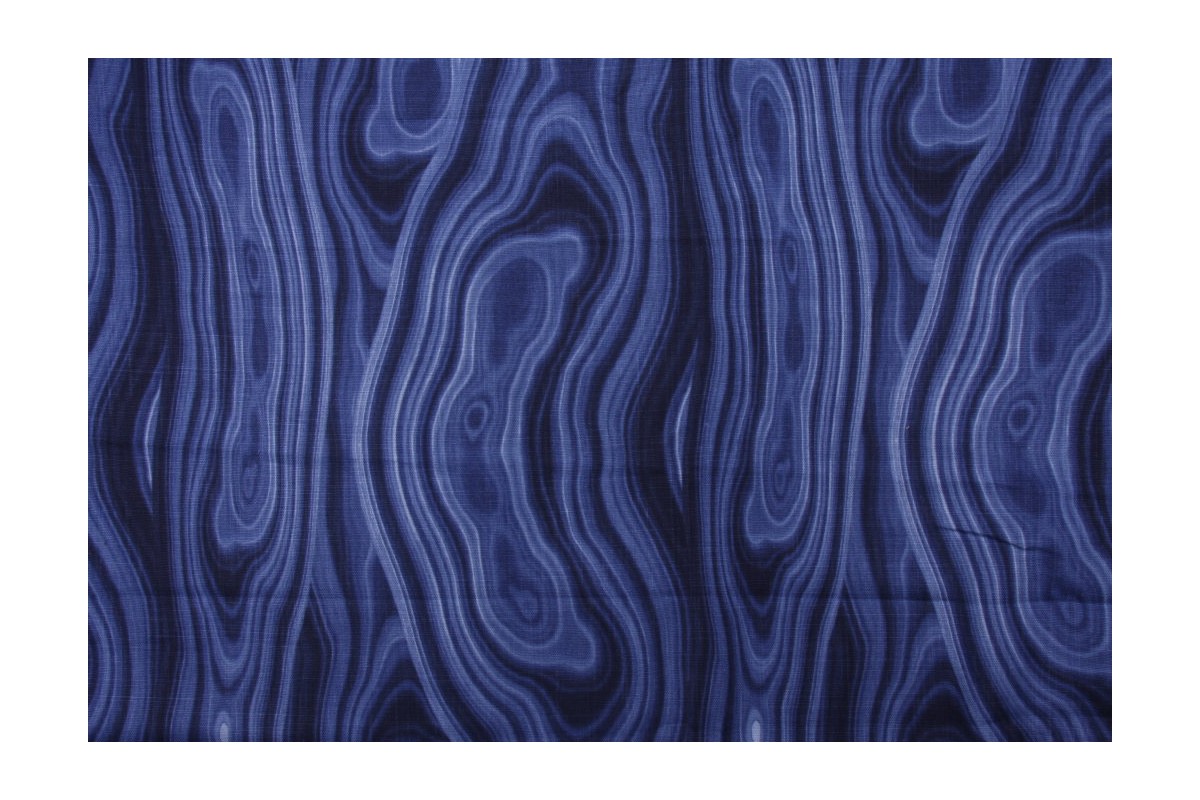 Robert Allen Malakos Printed Cotton Drapery Fabric in Ultramarine