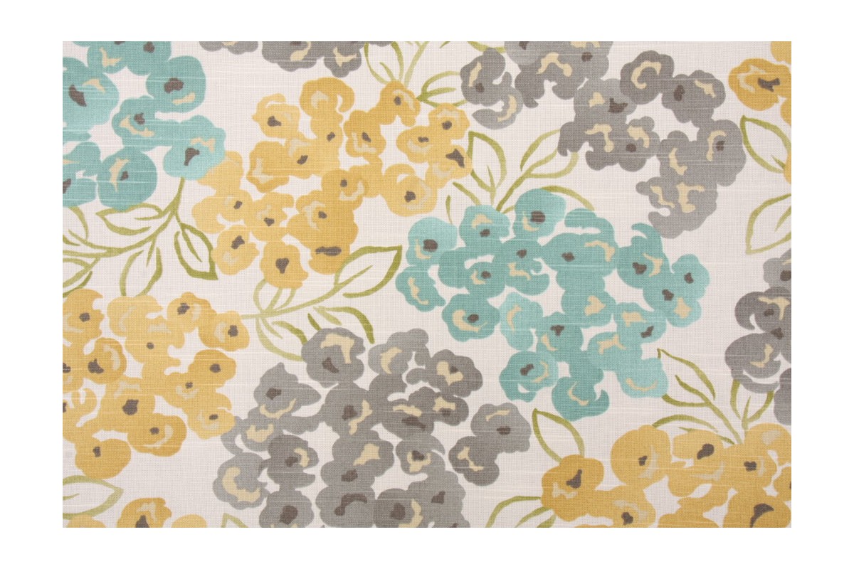 Panneau De Rideau Robert Allen Floral – Doublé, Avec Lambrequin – 66x77 Pouces