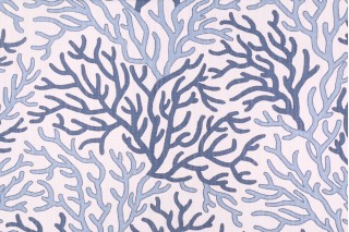 Scott Living Coral Reef - Luxe Linen Printed Cotton Linen Drapery Fabric in Vista 