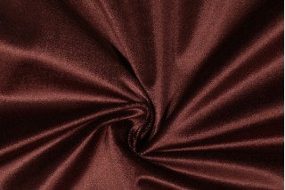 Hamilton Intrigue Velvet Upholstery Fabric in Mahogany 