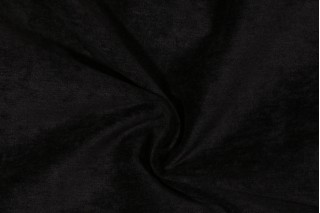 Crypton Lush High Performance Velvet Chenille Upholstery Fabric in Ebony 